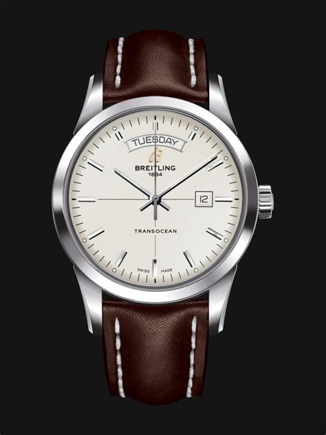 change date on breitling transocean|Transocean day and date.